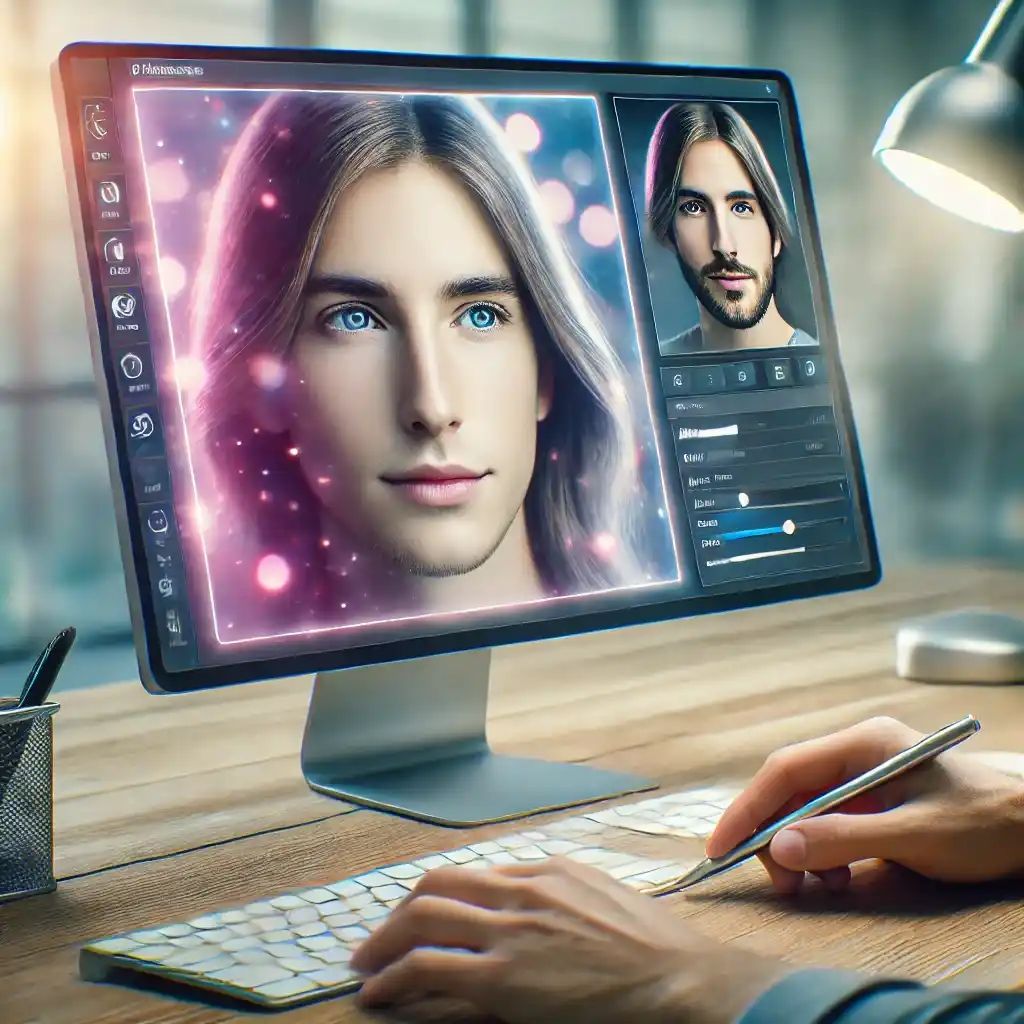 AI Image Enhancer forbedrer bilder etter ansiktsbytte.