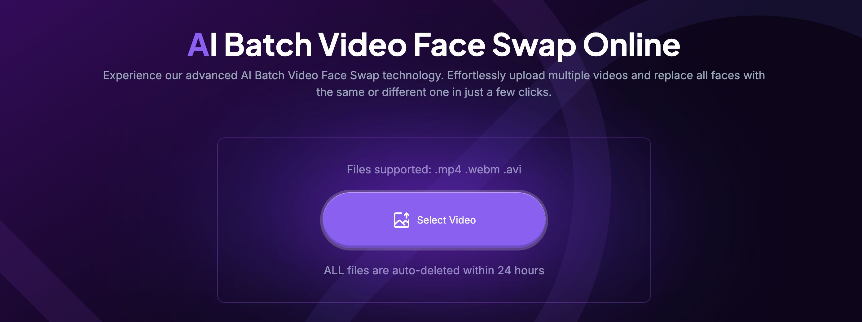 Batch Video Face Swap