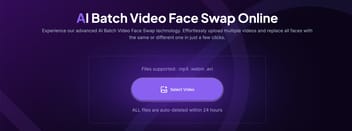 Batch Video Face Swap